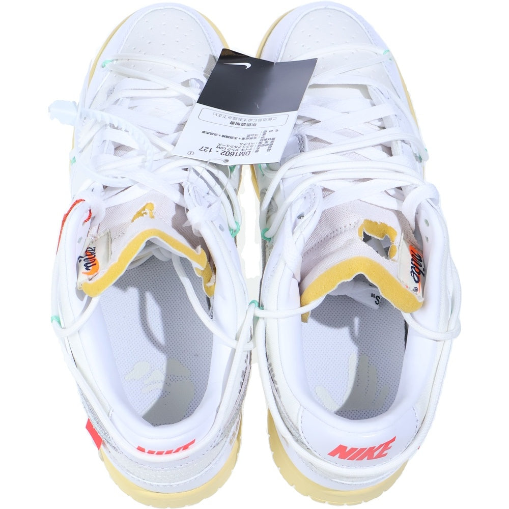 NIKE(ナイキ) ×Off-White Dunk Low 1 of 50 Lot.1 ダンク ロー 1 of 50 ロット1 US9/27cm ホワイト DM1602-127