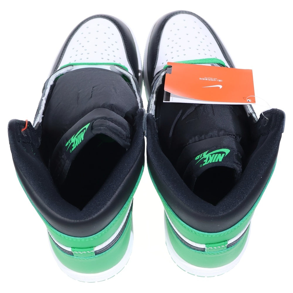 NIKE(ナイキ) AIR JORDAN 1 RETRO HIGH OG Celtics エアジョーダン 1 セルティック ローカットスニーカー ブラック/ホワイト/グリーン US9/27cm DZ5485-031