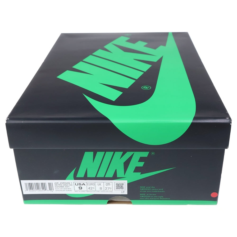 NIKE(ナイキ) AIR JORDAN 1 RETRO HIGH OG Celtics エアジョーダン 1 セルティック ローカットスニーカー ブラック/ホワイト/グリーン US9/27cm DZ5485-031