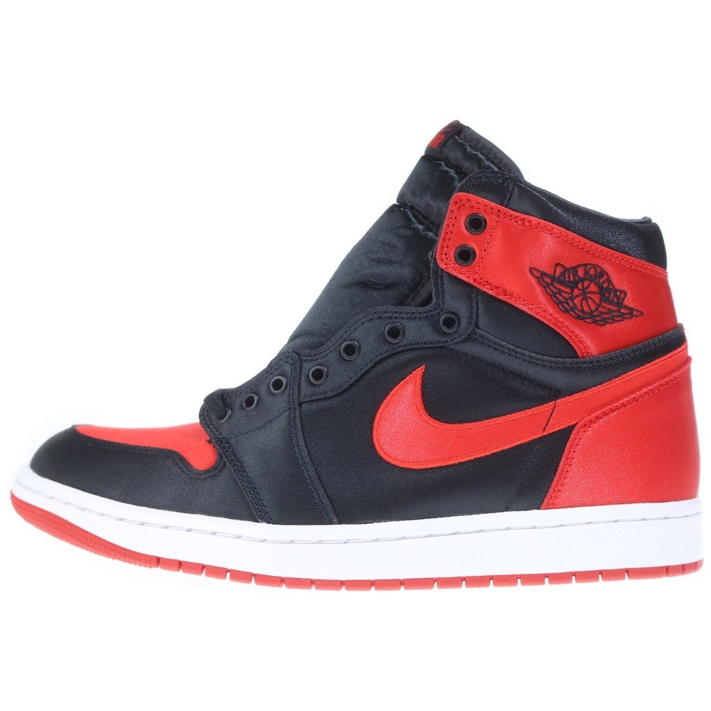 NIKE(ナイキ) WMNS AIR JORDAN 1 RETRO HIGH OG SATIN BRED ウィメンズ エアジョーダン1 レトロ サテンブレッド ハイカットスニーカー US11.5/28.5cm FD4810-061 レディース