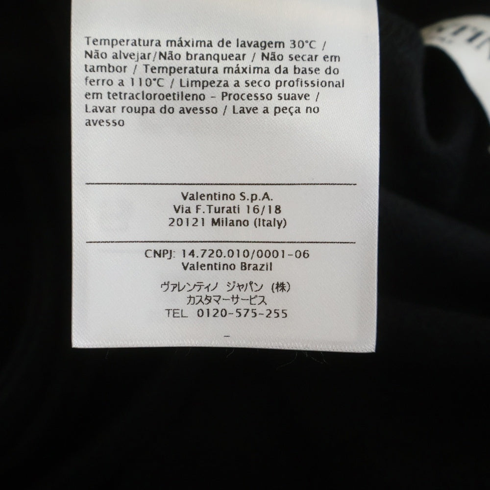 VALENTINO(ヴァレンティノ) バックロゴデザイン トラックパンツ ジョガーパンツ ブラック QB3MD00G49P