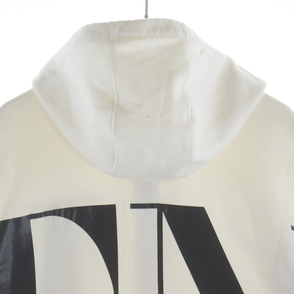 VALENTINO(ヴァレンティノ) VLTN Zip Hoodie フロントロゴプリントジップパーカー フーディー ホワイト QV0MF12L592