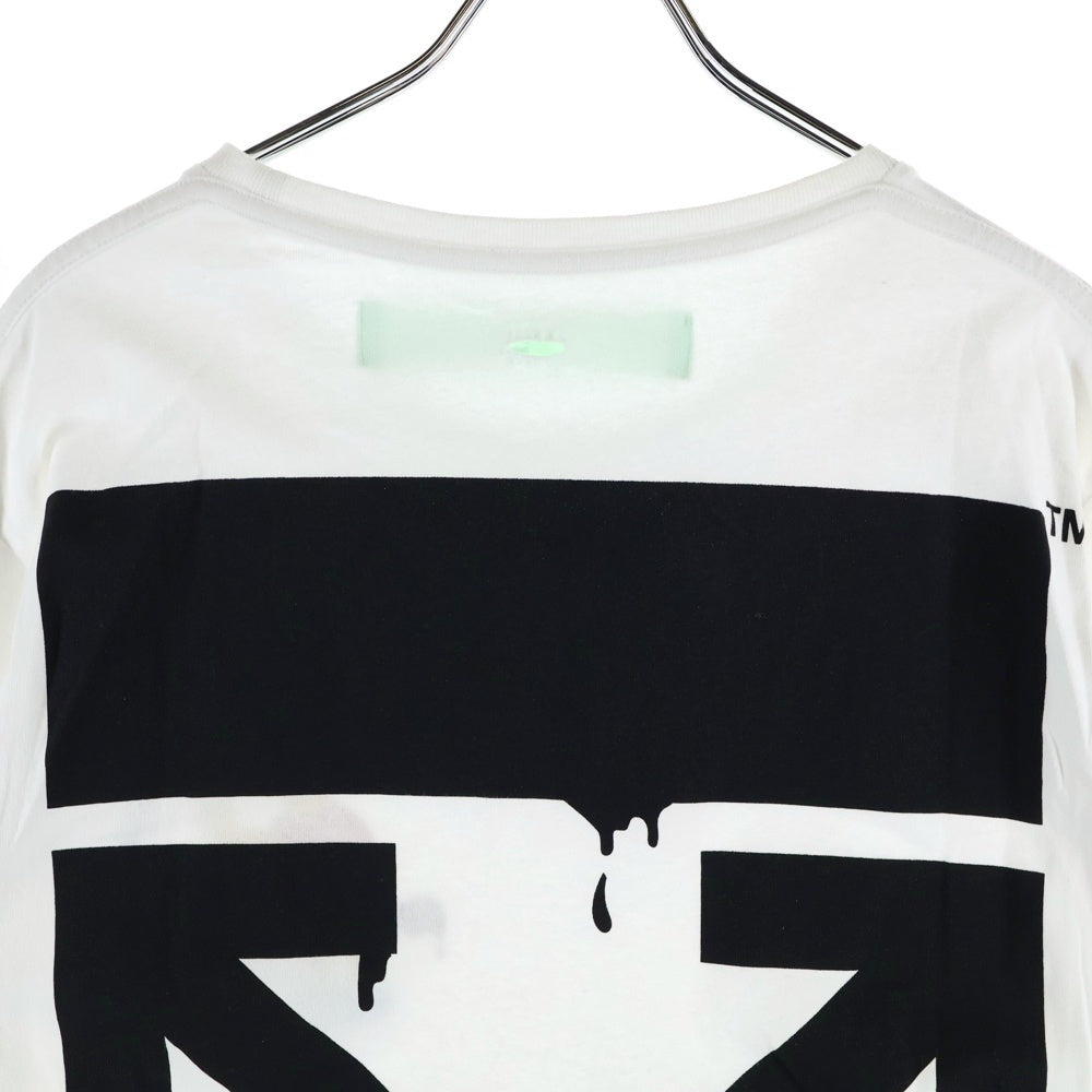 OFF-WHITE(オフホワイト) ×Simpsons シンプソンズ プリント クルーネック 半袖Tシャツ カットソー ホワイト OMAA027S19185034