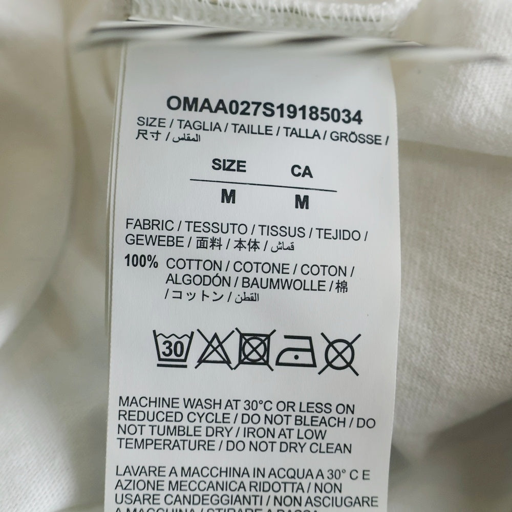 OFF-WHITE(オフホワイト) ×Simpsons シンプソンズ プリント クルーネック 半袖Tシャツ カットソー ホワイト OMAA027S19185034