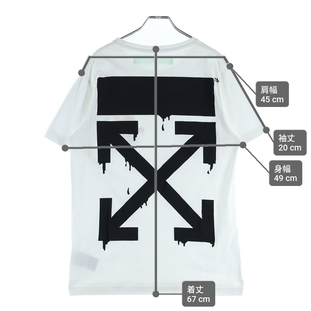 OFF-WHITE(オフホワイト) ×Simpsons シンプソンズ プリント クルーネック 半袖Tシャツ カットソー ホワイト OMAA027S19185034