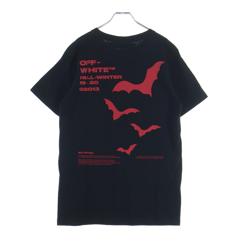 OFF-WHITE(オフホワイト) フロントグラフィック半袖Tシャツ カットソー ブラック OMAA027E19185007