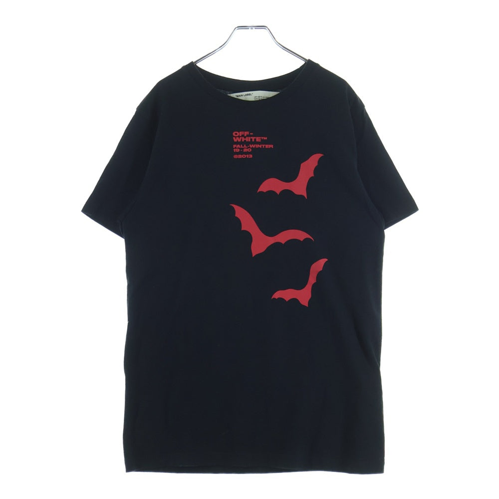 OFF-WHITE(オフホワイト) フロントグラフィック半袖Tシャツ カットソー ブラック OMAA027E19185007
