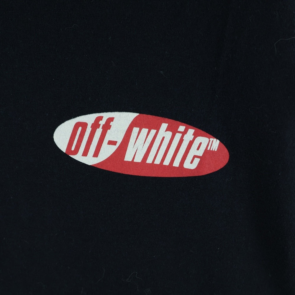 OFF-WHITE(オフホワイト) 19SS バックアロープリント長袖カットソー クルーネックロングスリーブTシャツ ブラック OMAB001S19185006