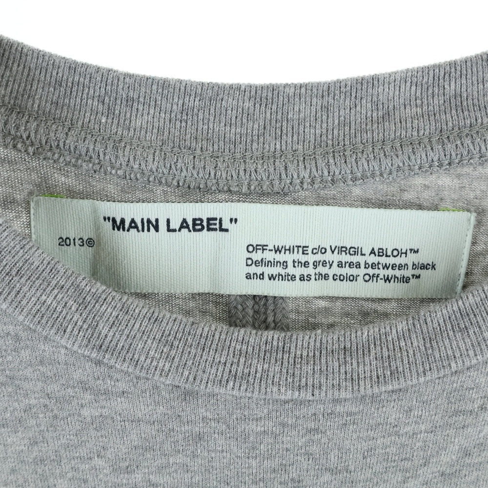 OFF-WHITE(オフホワイト) クロスアローロゴ グラフィック半袖Tシャツ カットソー グレー OMAA027E19185004