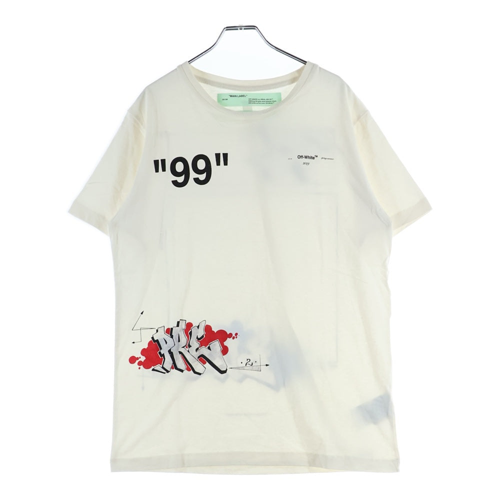 OFF-WHITE(オフホワイト) DONDI BUS SLIM TEE ドンディ バス スリム 半袖Tシャツ カットソー ホワイト OMAA027R19185006