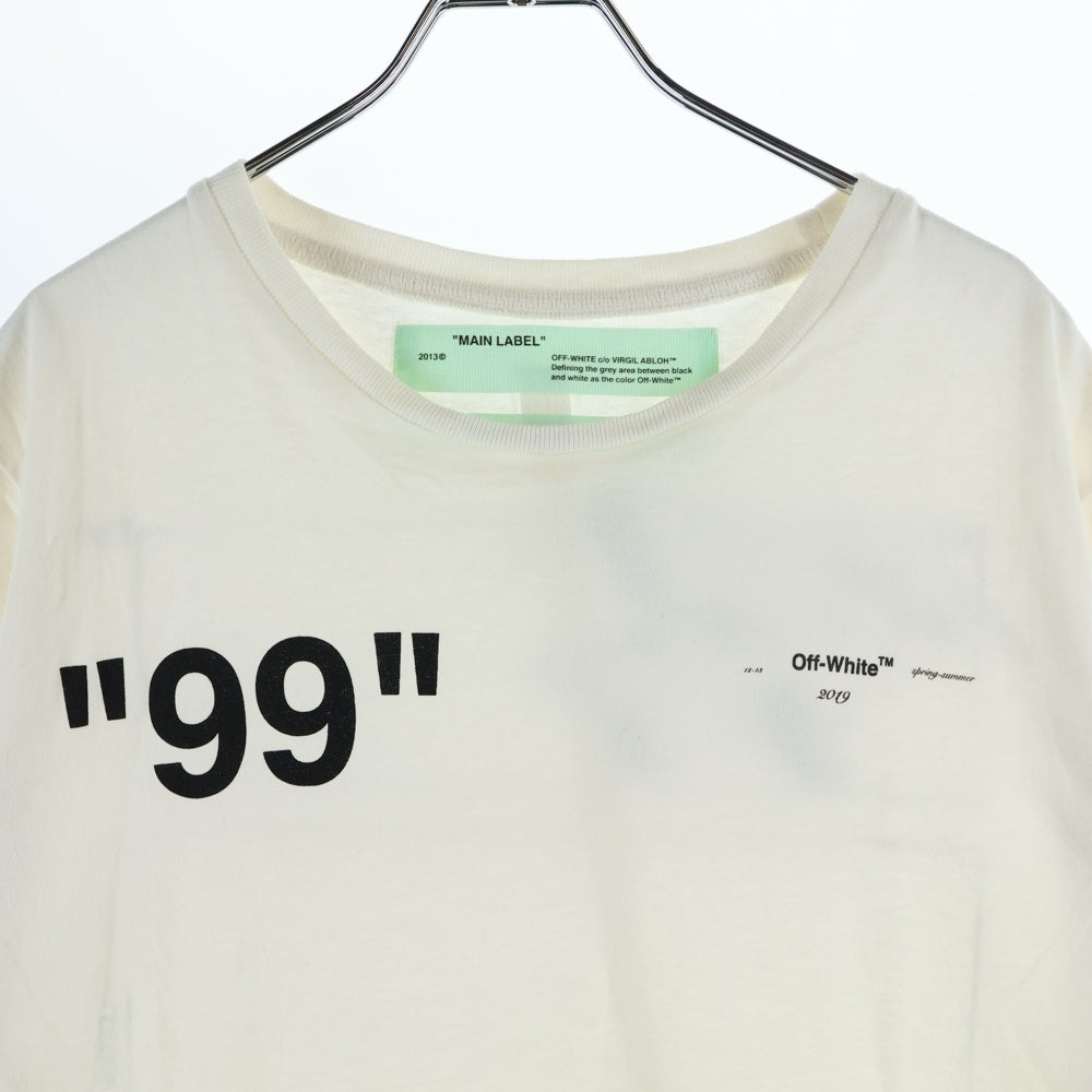 OFF-WHITE(オフホワイト) DONDI BUS SLIM TEE ドンディ バス スリム 半袖Tシャツ カットソー ホワイト OMAA027R19185006