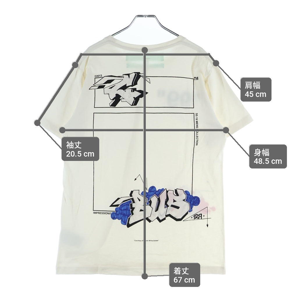 OFF-WHITE(オフホワイト) DONDI BUS SLIM TEE ドンディ バス スリム 半袖Tシャツ カットソー ホワイト OMAA027R19185006