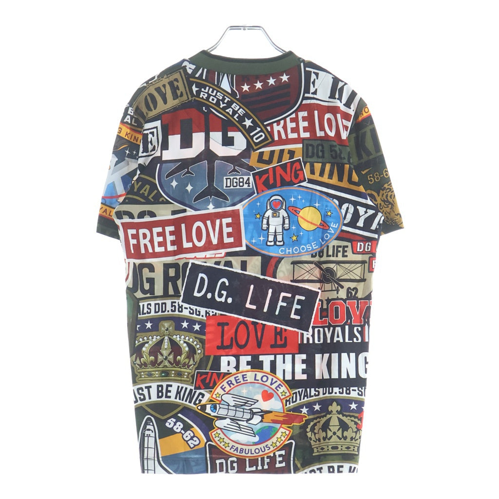DOLCE & GABBANA(ドルチェアンドガッバーナ) Graphic Print グラフィックプリント半袖Tシャツ カットソー マルチカラー G8JJ2T