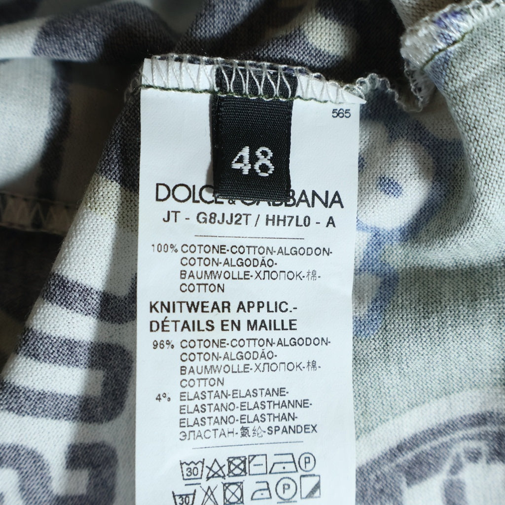 DOLCE & GABBANA(ドルチェアンドガッバーナ) Graphic Print グラフィックプリント半袖Tシャツ カットソー マルチカラー G8JJ2T