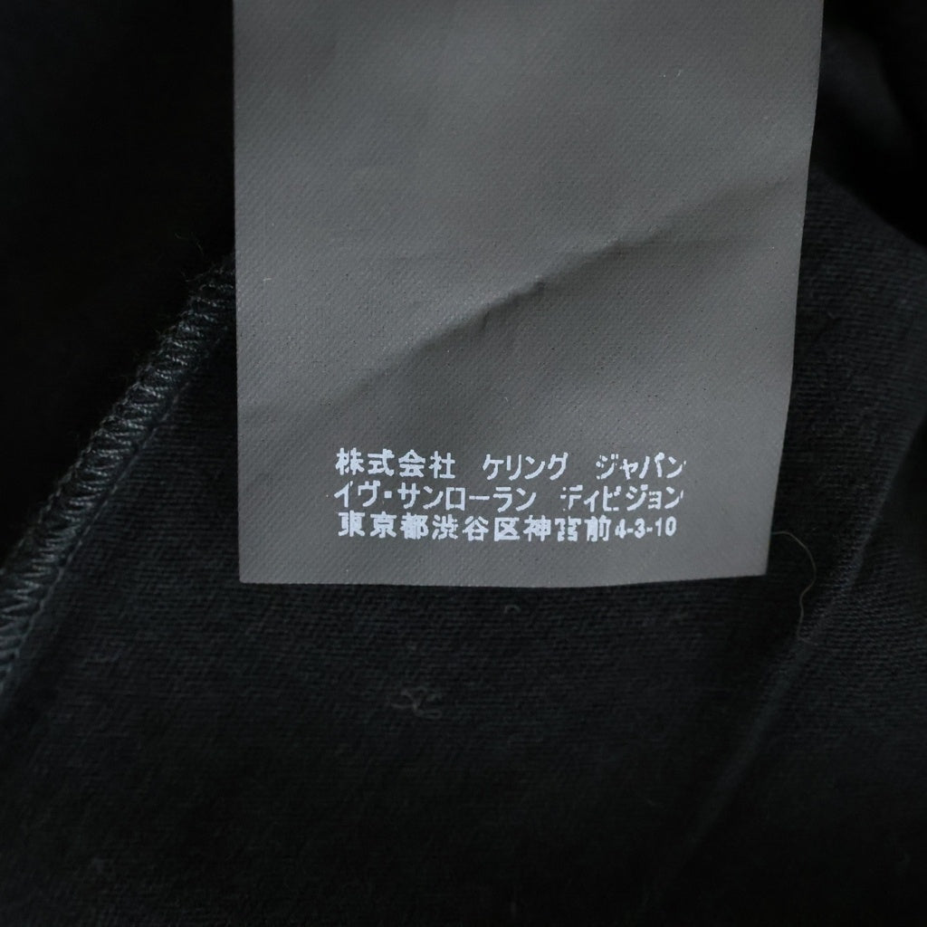 SAINT LAURENT PARIS(サンローランパリ) 19SS ロゴプリント半袖Tシャツ カットソー ブラック 480406