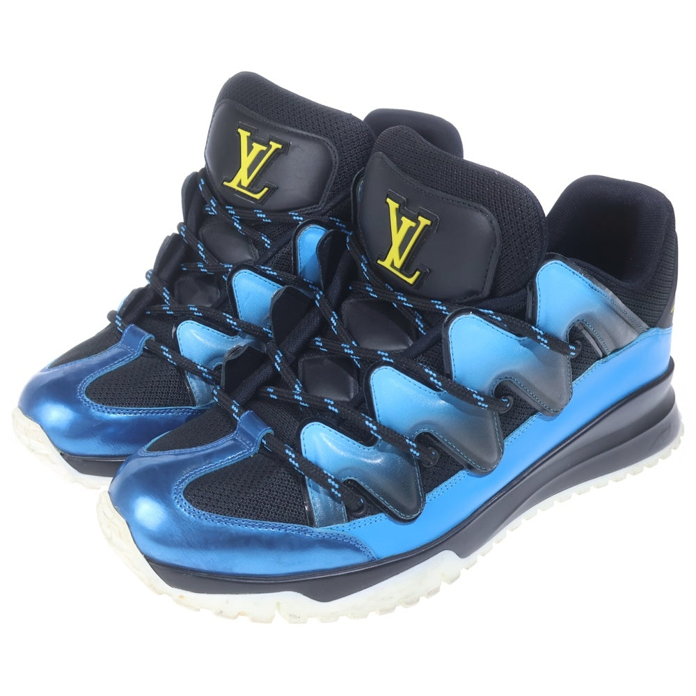 LOUIS VUITTON(ルイヴィトン) 18年製 ジグザグライン ローカットシューズ スニーカー ブルー/ブラック