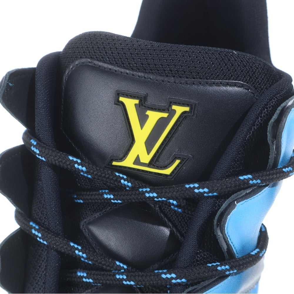 LOUIS VUITTON(ルイヴィトン) 18年製 ジグザグライン ローカットシューズ スニーカー ブルー/ブラック