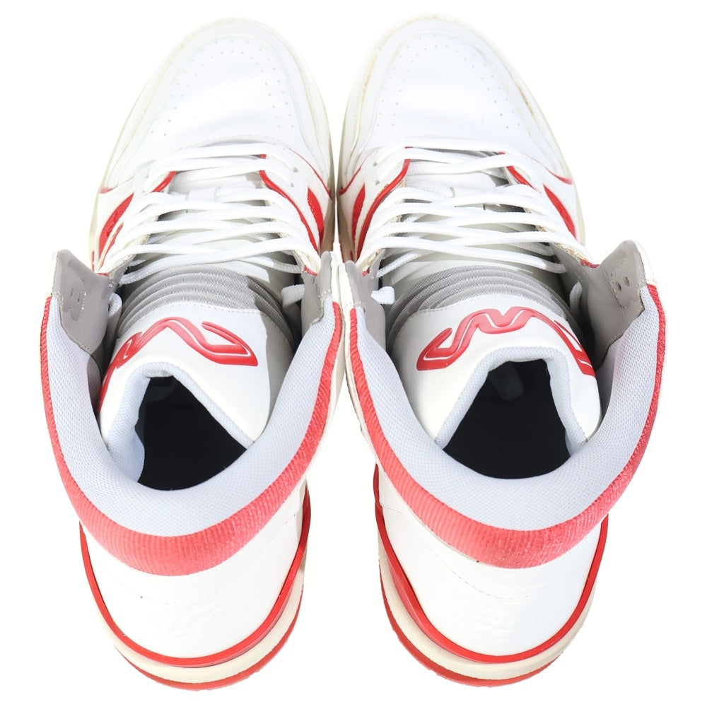 LOUIS VUITTON(ルイヴィトン) 19SS LV Trainer Line LVトレーナーライン レースアップハイカットレザースニーカー レッド/ホワイト