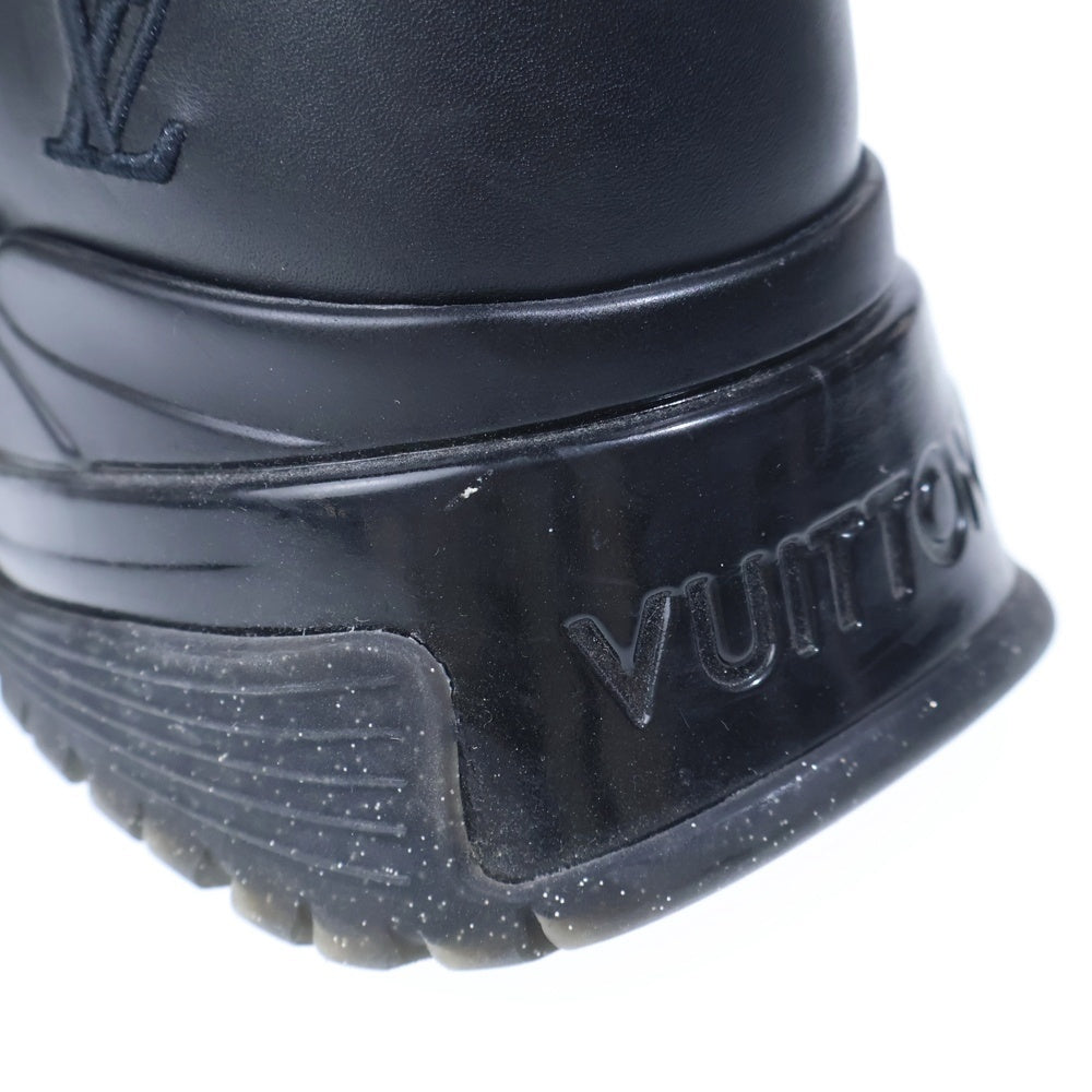 LOUIS VUITTON(ルイヴィトン) 18SS ランアウェイ パルスライン モノグラム エナメルレザー メッシュ ローカットスニーカー ブラック