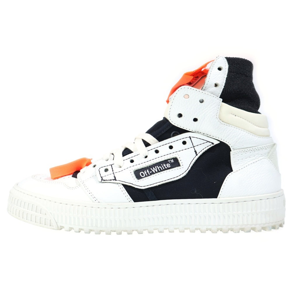 OFF-WHITE(オフホワイト) OFF-Court 3.0 オフコートハイカットスニーカー シューズ ホワイト/オレンジ