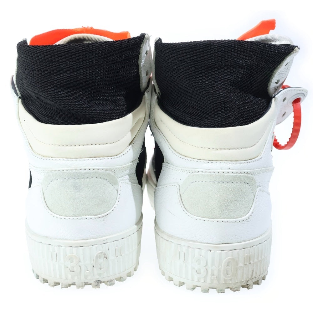 OFF-WHITE(オフホワイト) OFF-Court 3.0 オフコートハイカットスニーカー シューズ ホワイト/オレンジ
