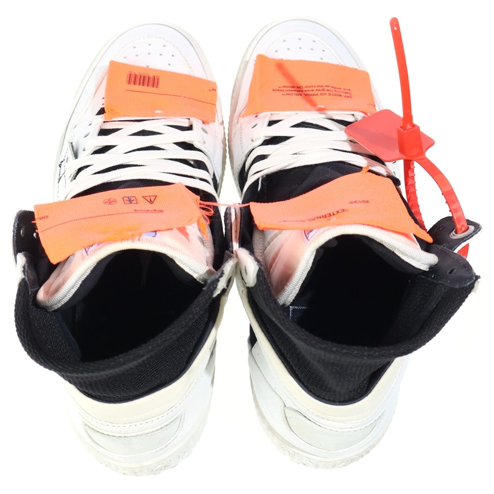 OFF-WHITE(オフホワイト) OFF-Court 3.0 オフコートハイカットスニーカー シューズ ホワイト/オレンジ