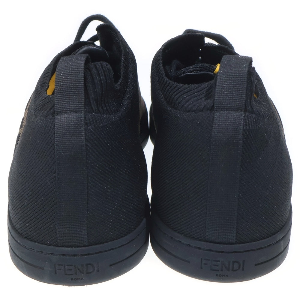 FENDI(フェンディ) ニットスニーカー ローカットシューズ ブラック/イエロー/ブラウン