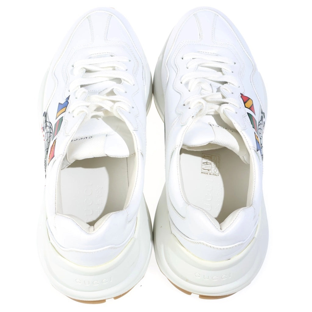 GUCCI(グッチ) RHYTON WORLD WIDE SNEAKER ライトン ワールドワイド ローカットスニーカー ホワイト 599146