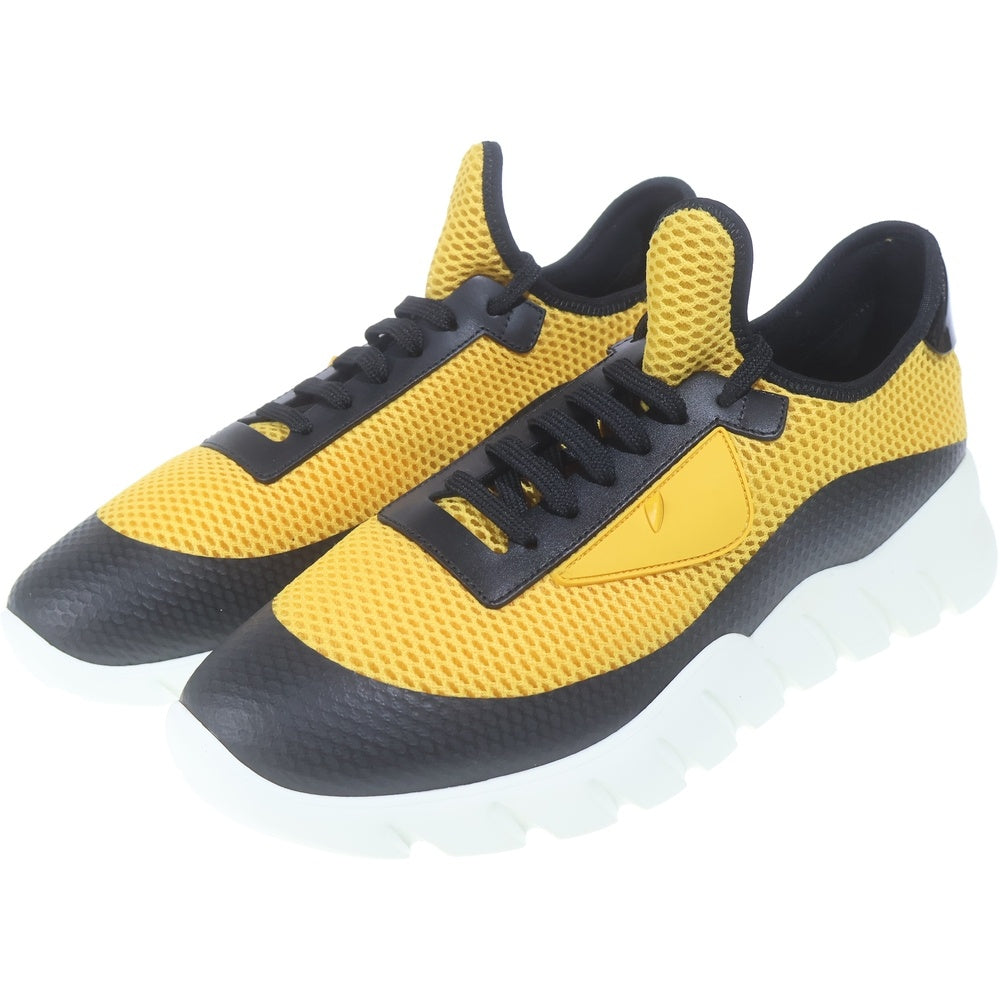 FENDI(フェンディ) メッシュ ローカットシューズ スニーカー ブラック/イエロー