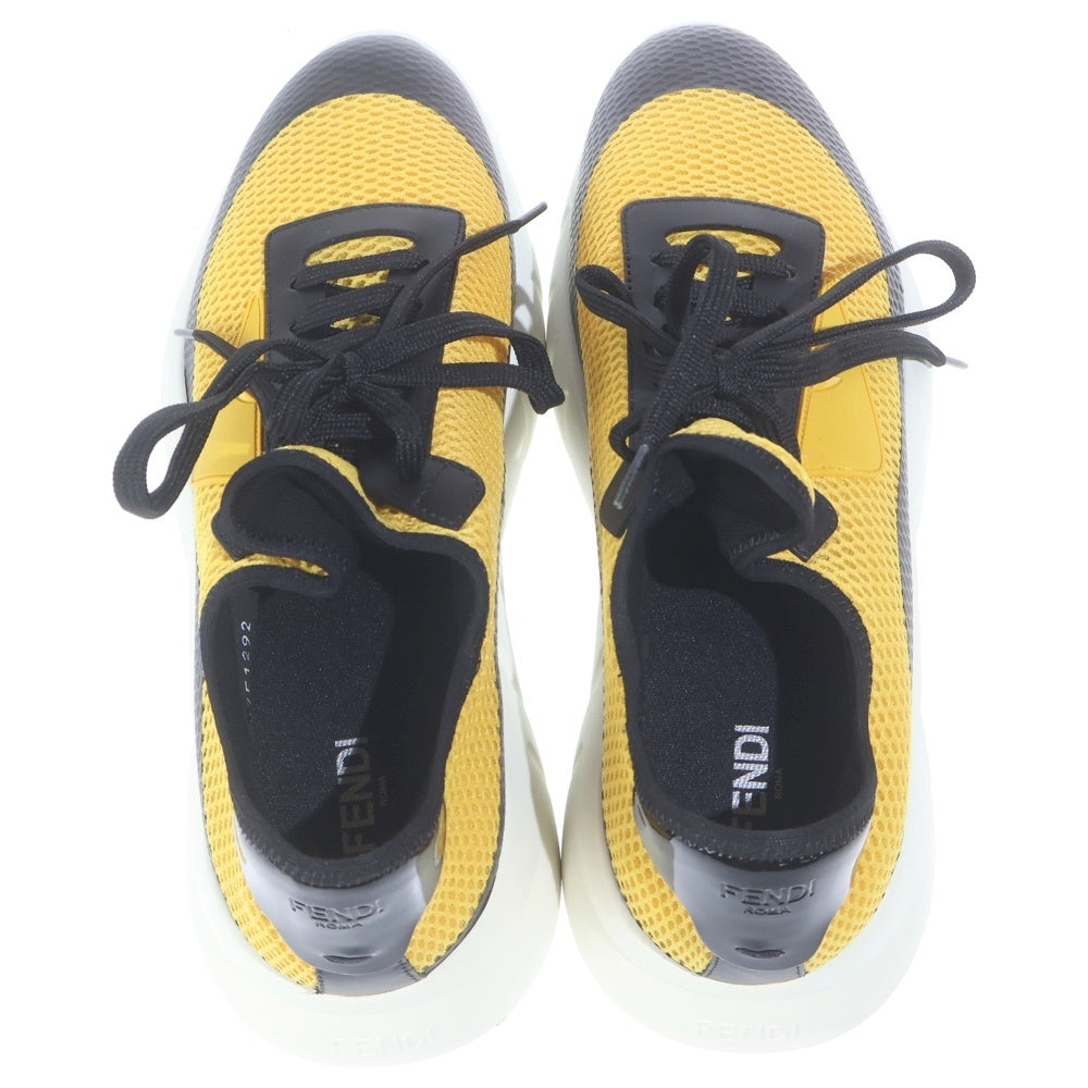 FENDI(フェンディ) メッシュ ローカットシューズ スニーカー ブラック/イエロー
