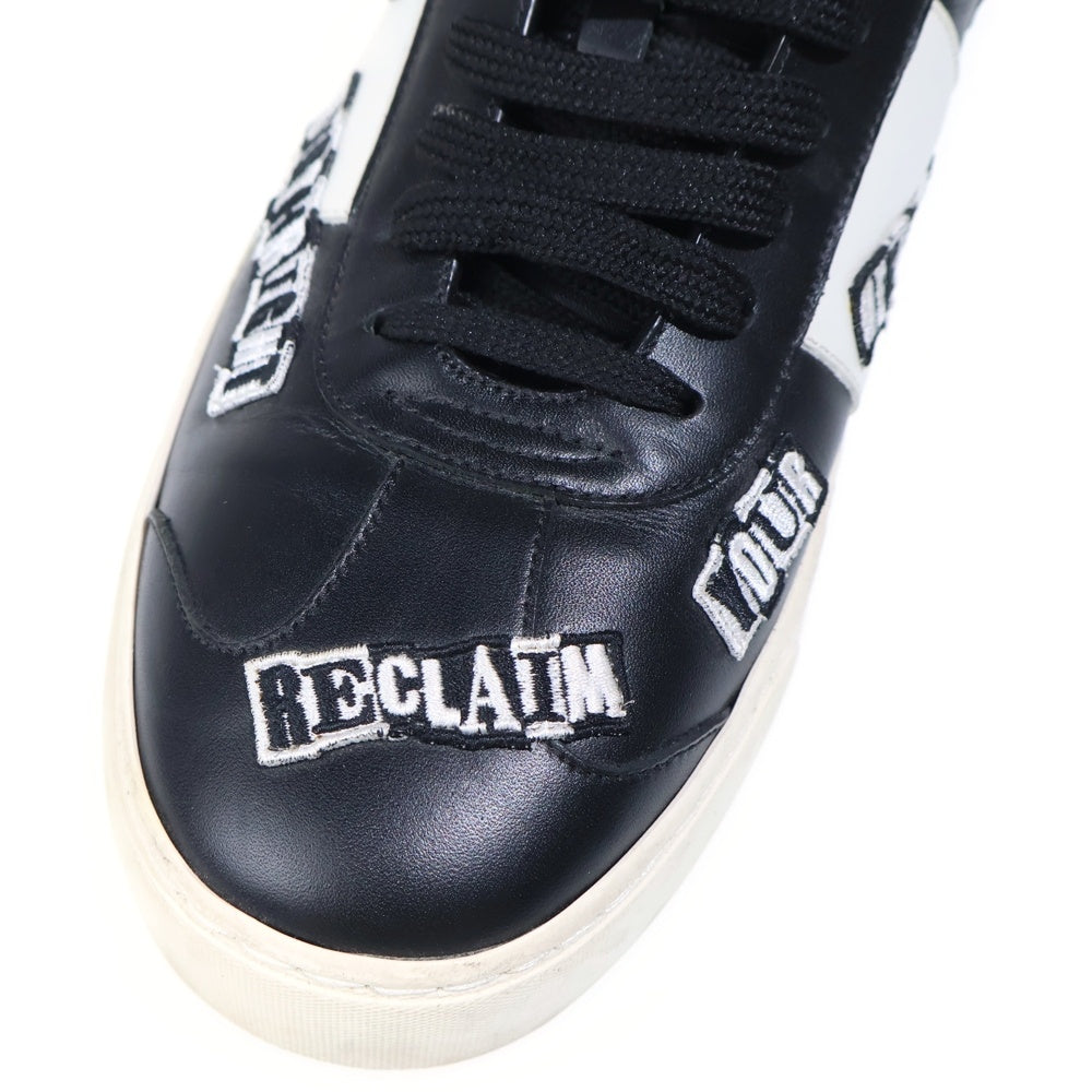 VALENTINO(ヴァレンティノ) Flycrew Rockstud Embroidered Leather Sneaker ロックスタッズ刺繍レザースニーカー シューズ ブラック/ホワイト TNA08Y0