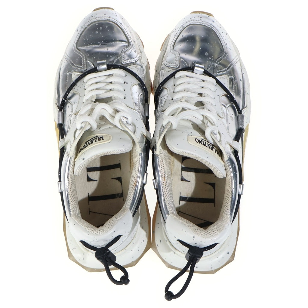 VALENTINO(ヴァレンティノ) BOUNCE PAINT SPLATTER SNEAKER バウンス ペイントスプラッター ローカットスニーカー ホワイト/シルバー