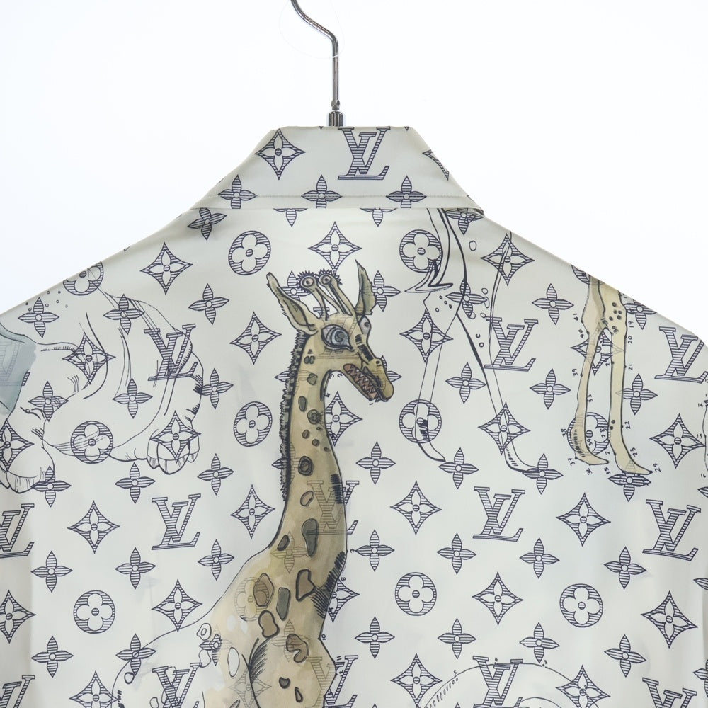 LOUIS VUITTON(ルイヴィトン) ×Jake and Dinos Chapman チャップマンブラザーズ モノグラム 長袖シャツ ホワイト RM171 ZWN HBS90W