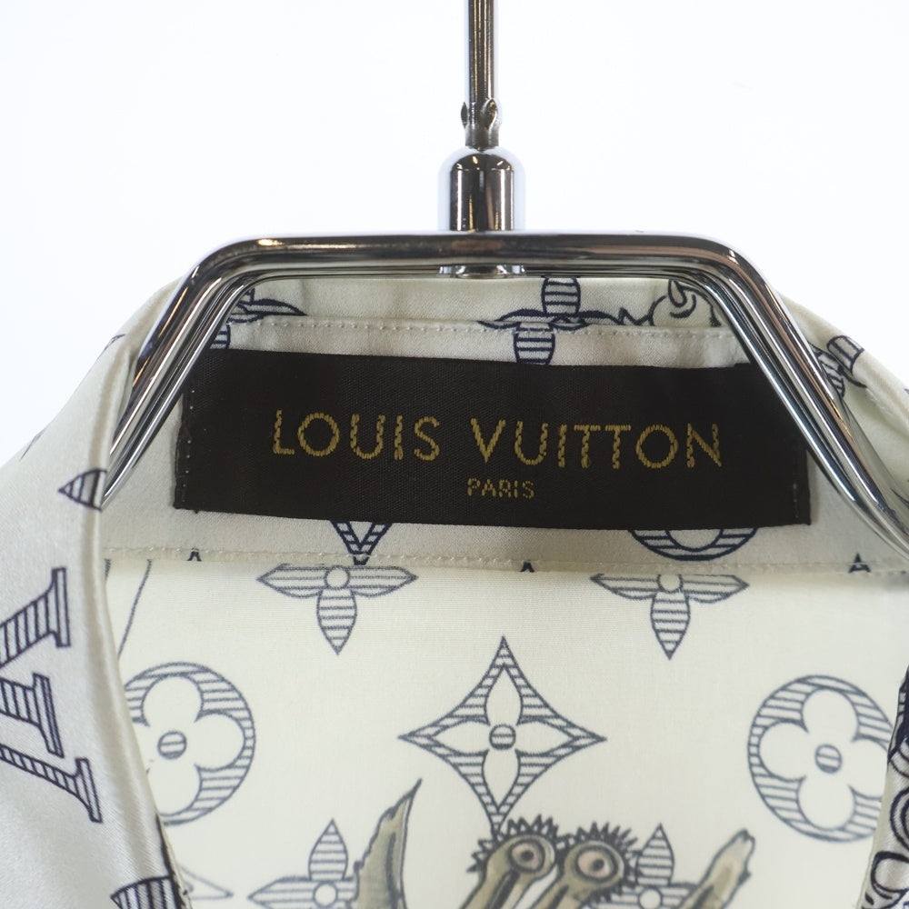 LOUIS VUITTON(ルイヴィトン) ×Jake and Dinos Chapman チャップマンブラザーズ モノグラム 長袖シャツ ホワイト RM171 ZWN HBS90W