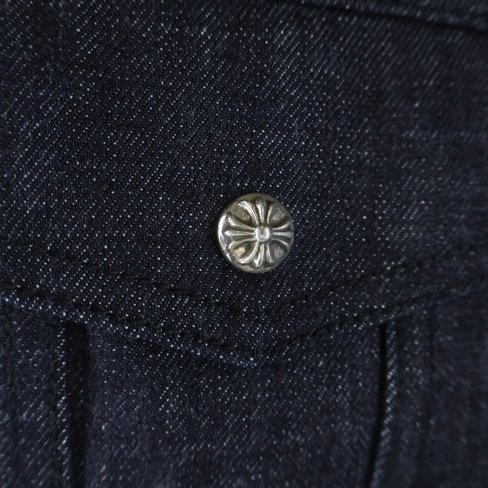 CHROME HEARTS(クロムハーツ) CROSS BALL RIGID DENIM JACKET クロスボールボダンリジットデニムジャケット ブラック