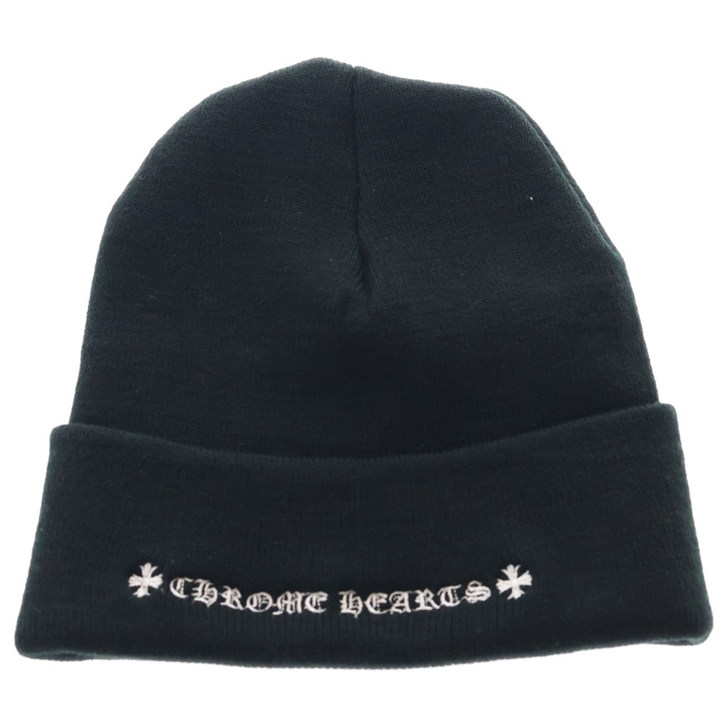 CHROME HEARTS(クロムハーツ) WOOL WATCH CAP CHロゴ刺繍 ビーニー ニット帽 帽子 ブラック