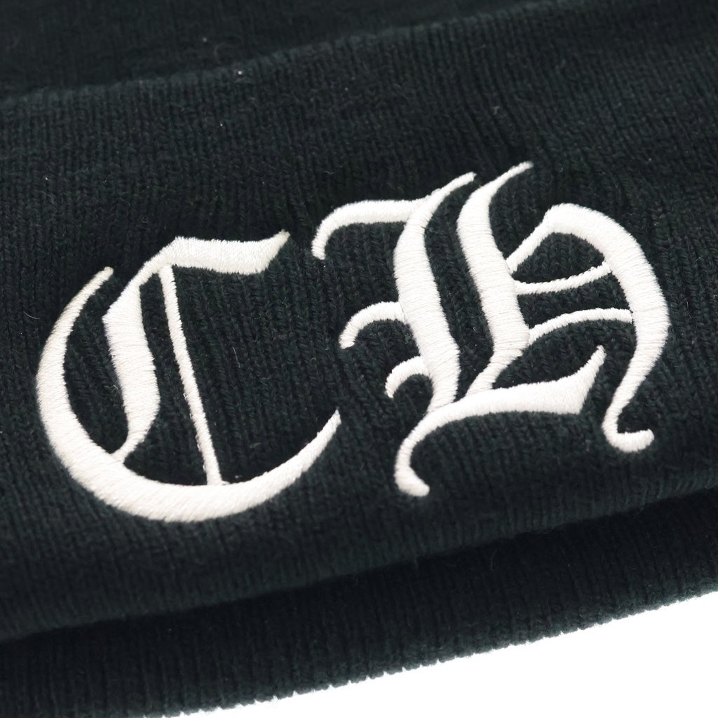 CHROME HEARTS(クロムハーツ) WOOL WATCH CAP CHロゴ刺繍 ビーニー ニット帽 帽子 ブラック