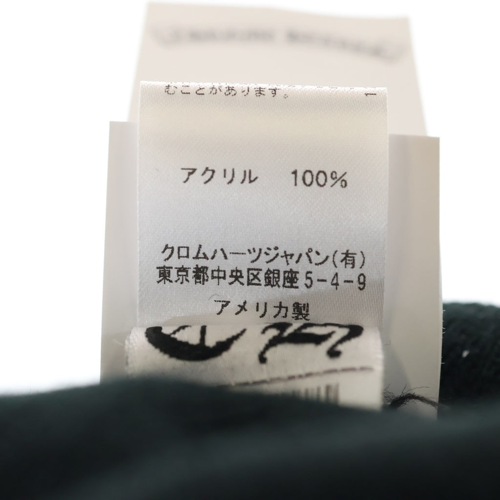 CHROME HEARTS(クロムハーツ) WOOL WATCH CAP CHロゴ刺繍 ビーニー ニット帽 帽子 ブラック