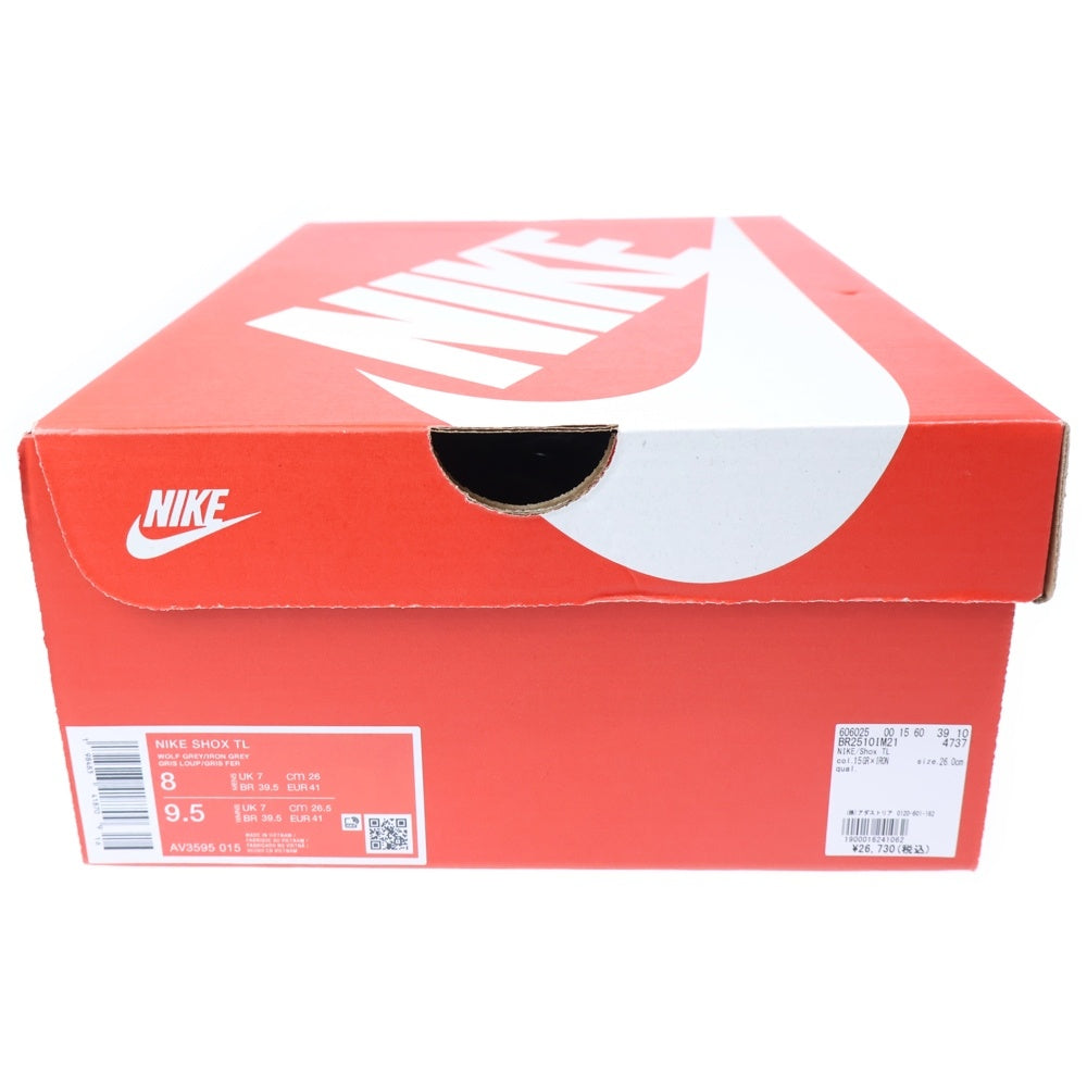 NIKE(ナイキ) SHOX TL WOLF GREY ショックスTLウルフグレー ローカットスニーカー US8/26cm AV3595-015