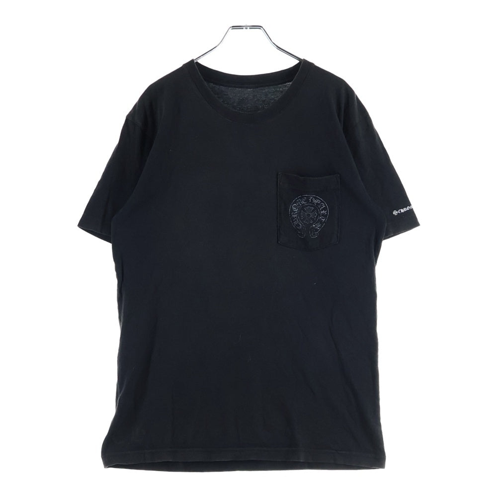CHROME HEARTS(クロムハーツ) CH T-SHRT 1 バックホースシュープリントTシャツ ブラック
