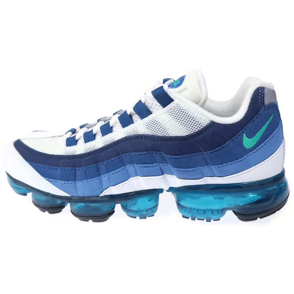NIKE(ナイキ) AIR VAPORMAX 95 エアベイパーマックス ローカットスニーカー シューズ ホワイト/ブルー AJ7292-100
