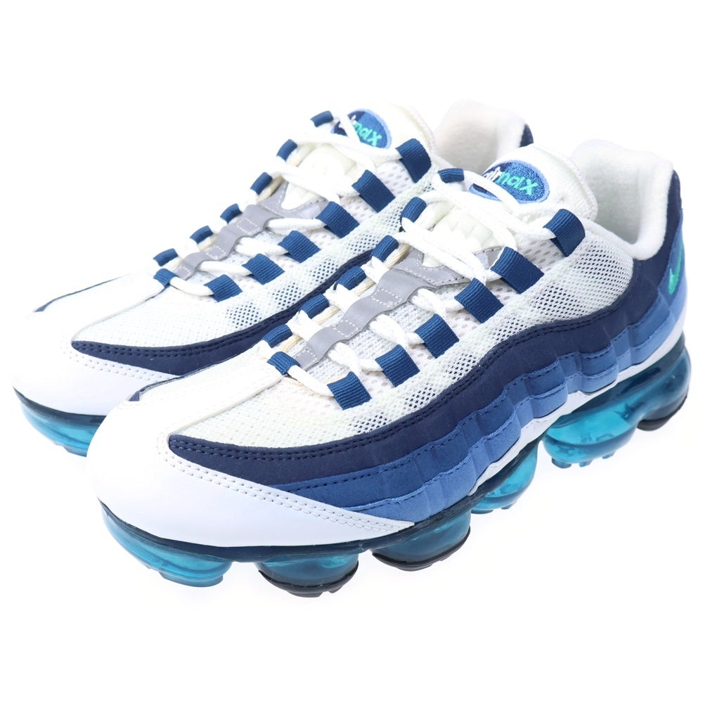 NIKE(ナイキ) AIR VAPORMAX 95 エアベイパーマックス ローカットスニーカー シューズ ホワイト/ブルー AJ7292-100