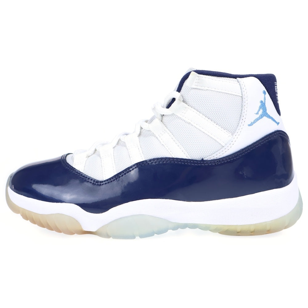 NIKE(ナイキ) AIR JORDAN 11 RETRO エアジョーダンレトロ ハイカットスニーカー シューズ ホワイト/ブルー 378037-123