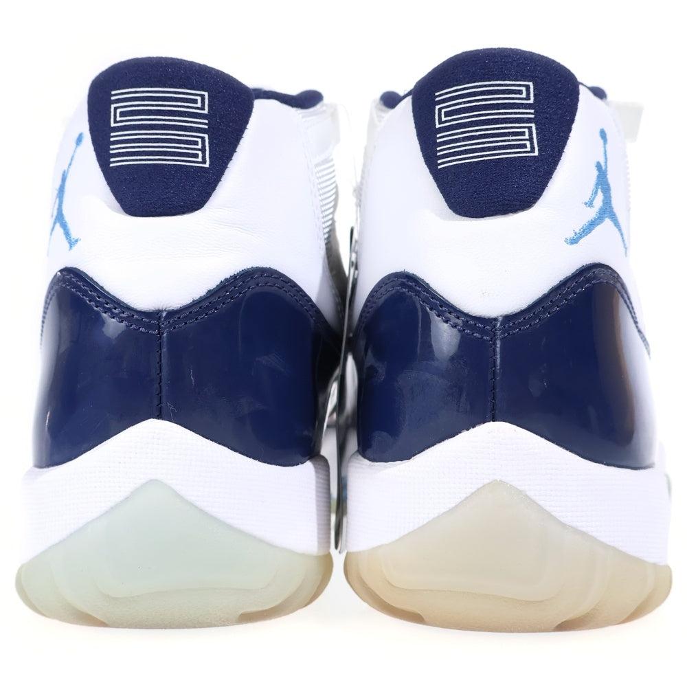 NIKE(ナイキ) AIR JORDAN 11 RETRO エアジョーダンレトロ ハイカットスニーカー シューズ ホワイト/ブルー 378037-123
