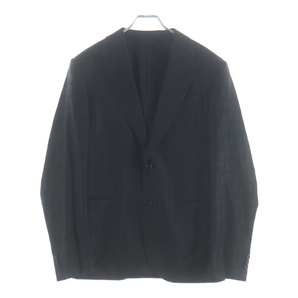 LOUIS VUITTON(ルイヴィトン) ロゴ総柄ピークドラペルジャケット テーラードジャケット グリーン RM232F