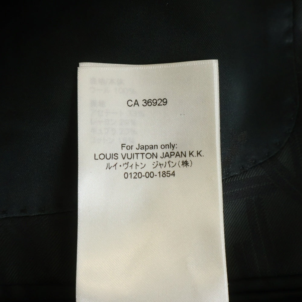 LOUIS VUITTON(ルイヴィトン) ロゴ総柄ピークドラペルジャケット テーラードジャケット グリーン RM232F