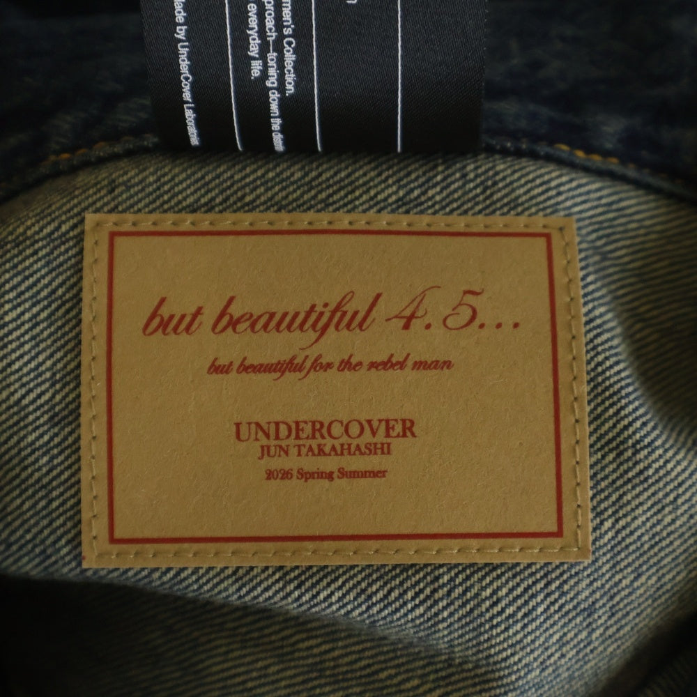UNDERCOVER(アンダーカバー) 26SS but beautiful BUT 復刻 ユーズド加工デニムジャケット 歪みジャケット インディゴ UC1F4204-1