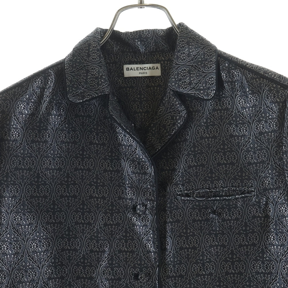 BALENCIAGA(バレンシアガ) 二コラ期 ペイズリー 長袖シャツ ジャケット ブラック 403849 TPD17