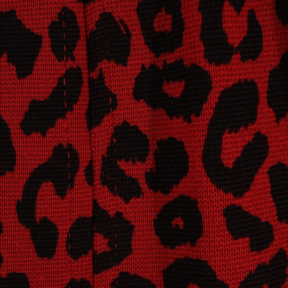 GUCCI(グッチ) Leopard Print Silk Skirt レオパード プリント シルク スカート レディース レッド 566310 XKAN3