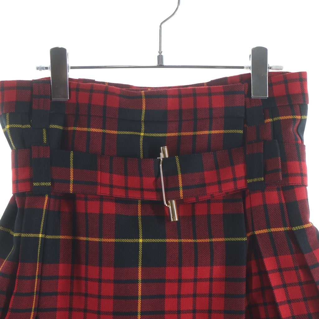 Alexander McQueen(アレキサンダーマックイーン) Plaid Pleated Skirt